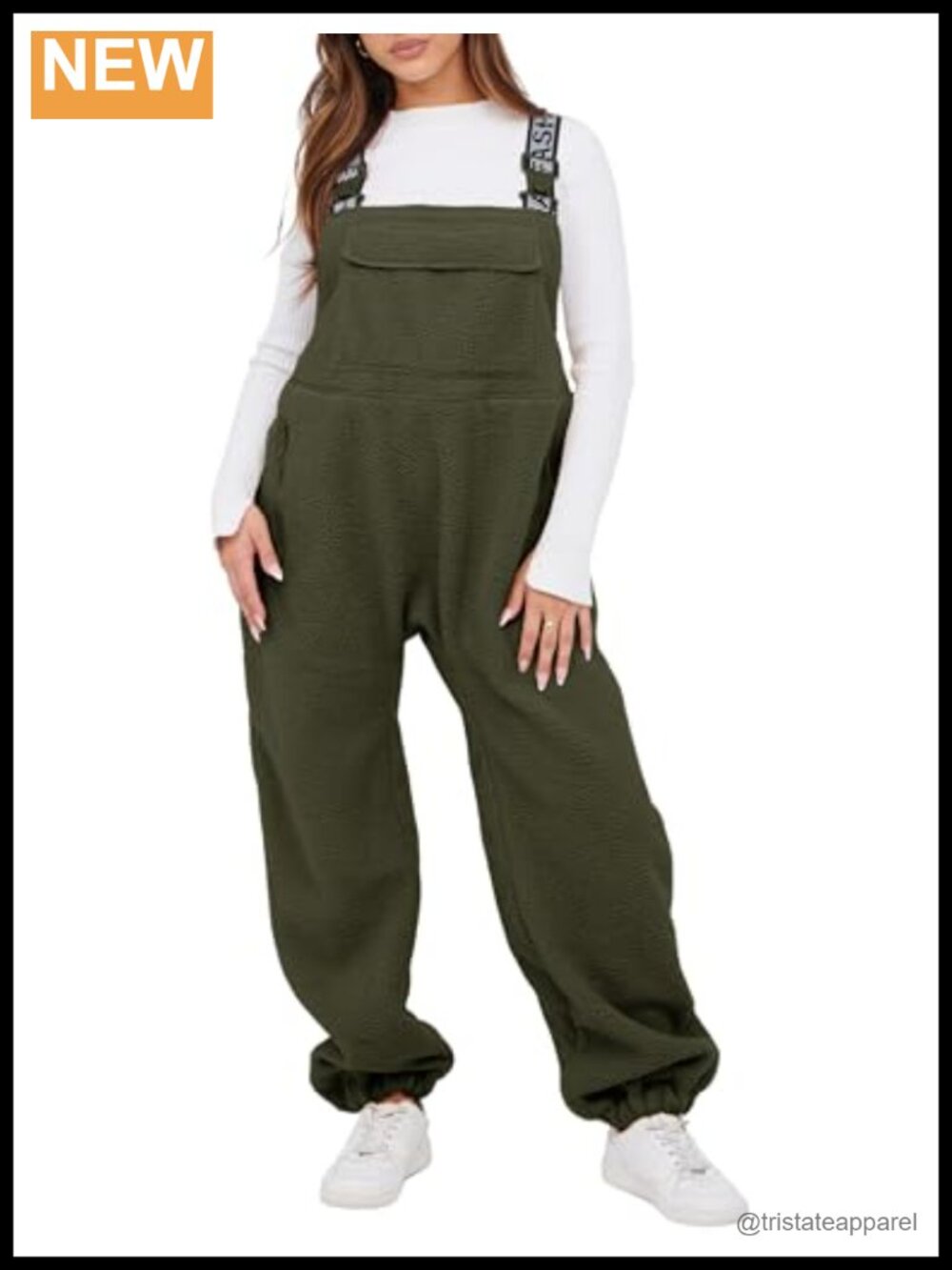 Fleece Overalls Adjustable Straps Zip Pockets Warm Winter Ski Jumpsuit